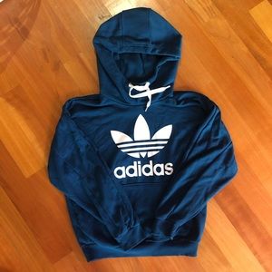 Matching set blue adidas pullover and leggings